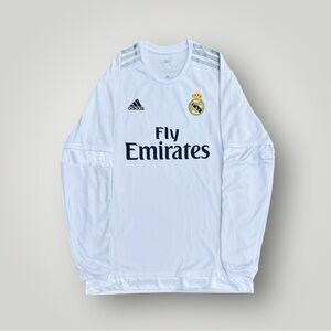 Adidas Real Madrid 2015-2016 Cristiano Ronaldo #7 Home Long Sleeve Soccer Jersey